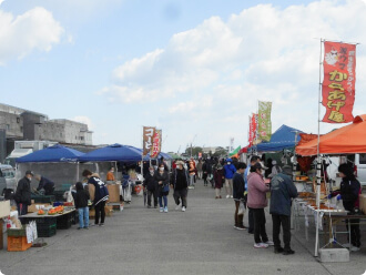 写真：館鼻岸壁朝市