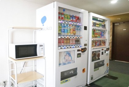 写真：電子レンジ・自動販売機コーナー（1F、4F、5F、6F）