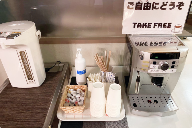 写真：ウェルカムコーヒー