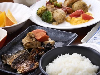 写真：朝食バイキングメニュー