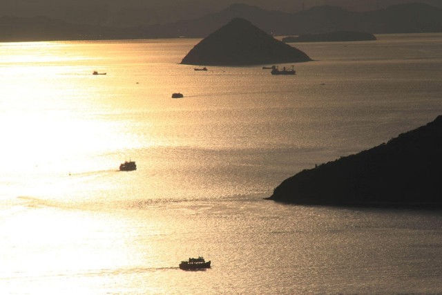 屋島夕景