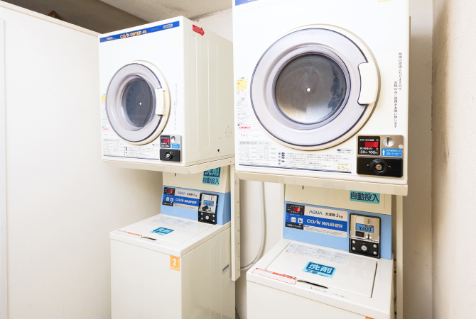 写真：コインランドリー