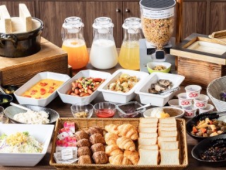 写真：バラエティ豊かな朝食