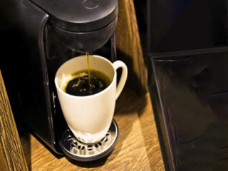 写真:ウェルカムコーヒー(無料コーヒーサービス)
