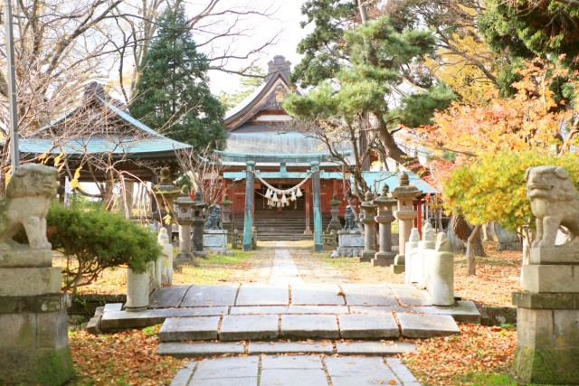日吉八幡神社：いやし処ほてる寛楽 秋田川反
