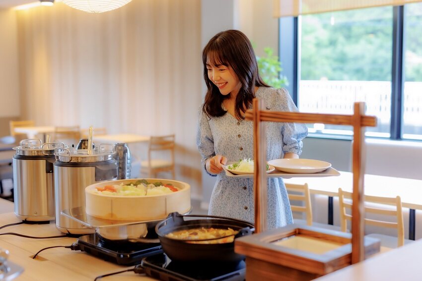 朝食：ほてる寛楽プレミア 富士山・新御殿場インター・国道246