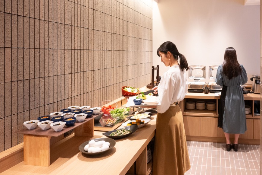 朝食:ホテル寛楽プレミア宇都宮