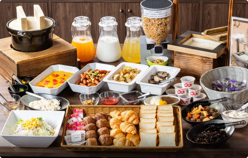 写真:朝食
